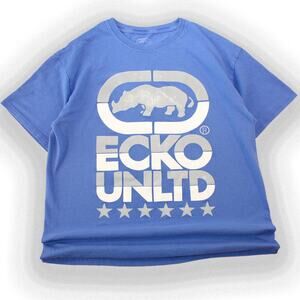 Y2k blue ecko‎ graphic tee